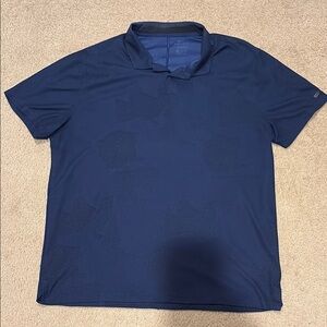Tiger Woods Navy Blue Polo Shirt